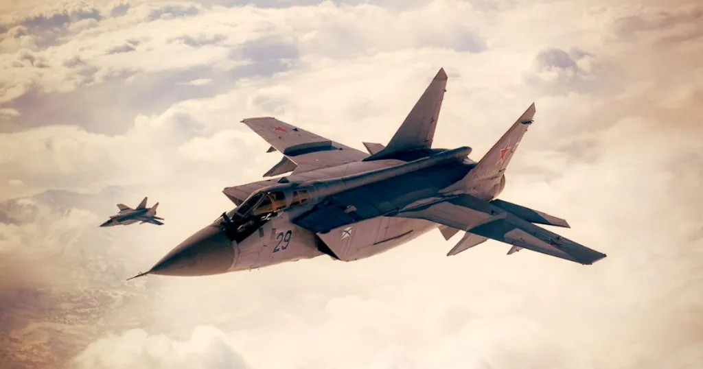 three russian mig 31s breach estonian airspace without permission